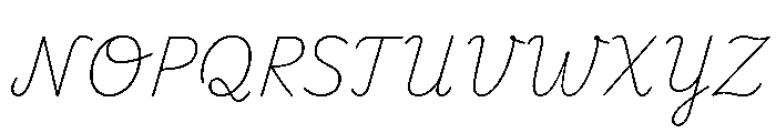 Playwrite CC TZ Thin Font UPPERCASE