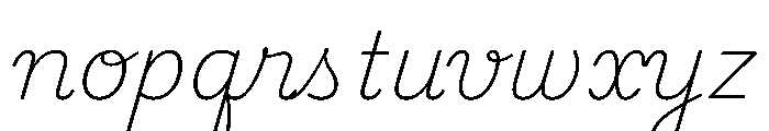 Playwrite CC TZ Thin Font LOWERCASE