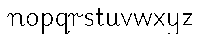 Playwrite CC US Modern ExtraLight Font LOWERCASE