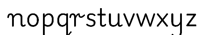 Playwrite CC US Modern Light Font LOWERCASE