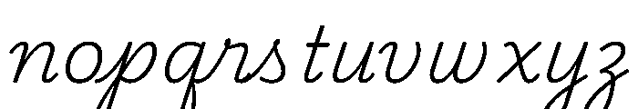Playwrite CC US Trad ExtraLight Font LOWERCASE