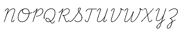 Playwrite CC US Trad Thin Font UPPERCASE