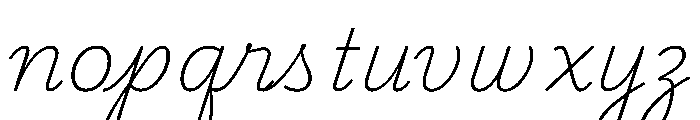 Playwrite CC US Trad Thin Font LOWERCASE