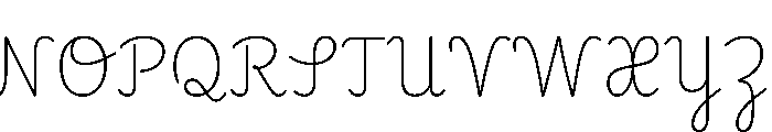 Playwrite CC VN ExtraLight Font UPPERCASE