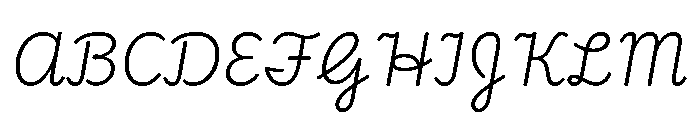 Playwrite CC ZA Light Font UPPERCASE