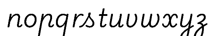 Playwrite CC ZA Light Font LOWERCASE