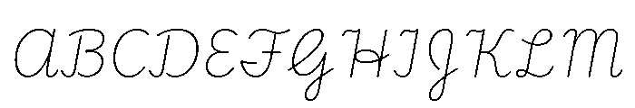 Playwrite CC ZA Thin Font UPPERCASE