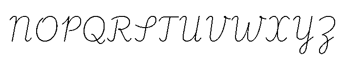 Playwrite CC ZA Thin Font UPPERCASE