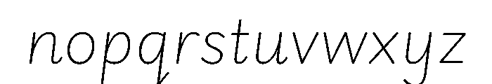 Playwrite Cc Australia Sa Thin Italic Font LOWERCASE