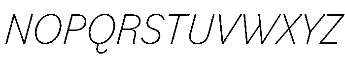 Playwrite Cc Danmark Loopet Extra Light Italic Font UPPERCASE