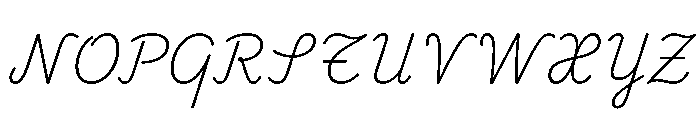 Playwrite Cc Deutschland Lateinische Ausgangsschrift Extra Light Font UPPERCASE