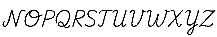 Playwrite Cc Deutschland Lateinische Ausgangsschrift Light Font UPPERCASE