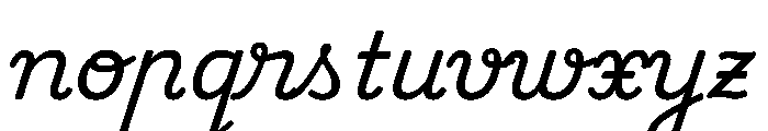 Playwrite Cc Deutschland Lateinische Ausgangsschrift Regular Font LOWERCASE