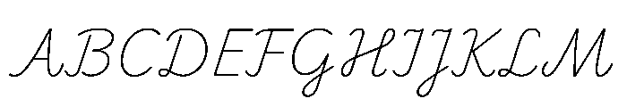 Playwrite Cc Deutschland Lateinische Ausgangsschrift Thin Font UPPERCASE