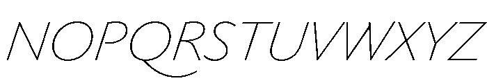 Playwrite Cc Deutschland Schulausgangschrift Extra Light Italic Font UPPERCASE