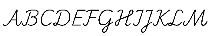 Playwrite Cc Deutschland Schulausgangschrift Extra Light Font UPPERCASE