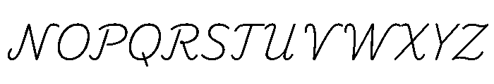 Playwrite Cc Deutschland Schulausgangschrift Extra Light Font UPPERCASE