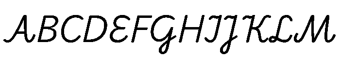 Playwrite Cc Deutschland Schulausgangschrift Italic Font UPPERCASE
