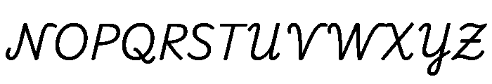 Playwrite Cc Deutschland Schulausgangschrift Italic Font UPPERCASE