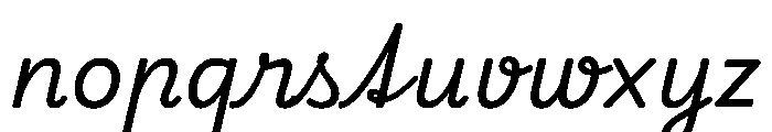 Playwrite Cc Deutschland Vereinfachte Ausgangsschrift Italic Font LOWERCASE