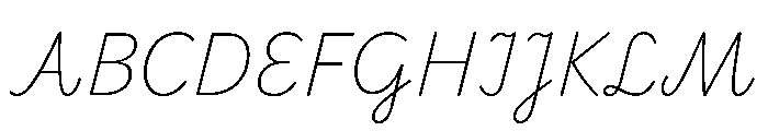 Playwrite Cc Hrvatska Thin Font UPPERCASE