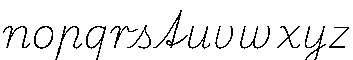 Playwrite Cc Hrvatska Thin Font LOWERCASE