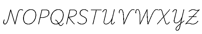 Playwrite Cc Slovensko Thin Italic Font UPPERCASE