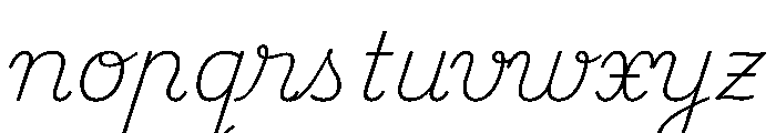 Playwrite Cc Tanzania Thin Font LOWERCASE