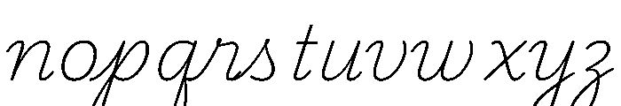 Playwrite Cc Usa Traditional Thin Font LOWERCASE
