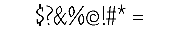 Plunct Extra Light Font OTHER CHARS