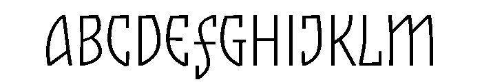Plunct Extra Light Font UPPERCASE
