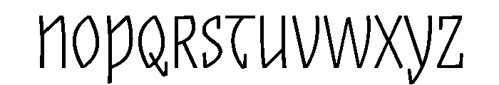 Plunct Extra Light Font UPPERCASE