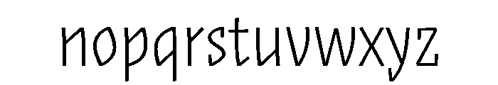 Plunct Extra Light Font LOWERCASE