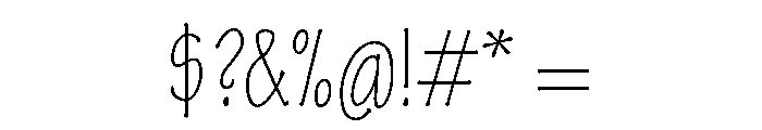 Plunct Light Font OTHER CHARS