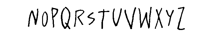 Plunct Regular Font LOWERCASE