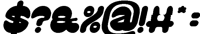 PLAYFUL GRAVITY Bold Italic Font OTHER CHARS