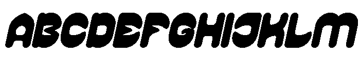 PLAYFUL GRAVITY Bold Italic Font UPPERCASE