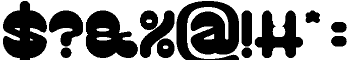 PLAYFUL GRAVITY Bold Font OTHER CHARS
