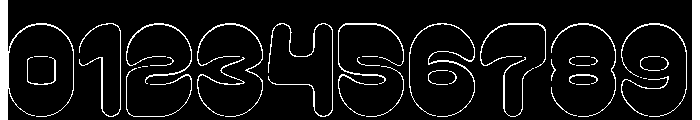PLAYFUL GRAVITY-Hollow-Inverse Font OTHER CHARS