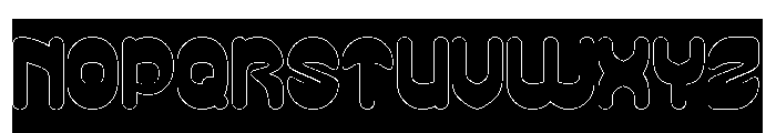 PLAYFUL GRAVITY-Hollow-Inverse Font UPPERCASE