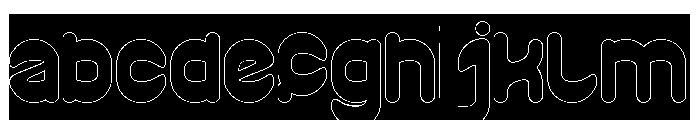 PLAYFUL GRAVITY-Hollow-Inverse FONT