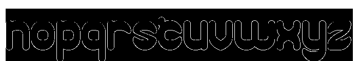 PLAYFUL GRAVITY-Hollow-Inverse Font LOWERCASE