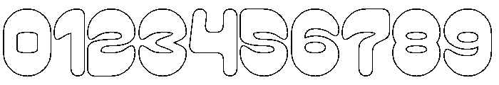 PLAYFUL GRAVITY-Hollow Font OTHER CHARS