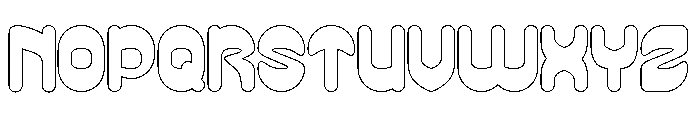 PLAYFUL GRAVITY-Hollow Font UPPERCASE