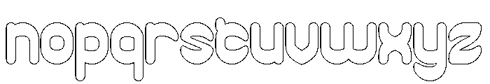 PLAYFUL GRAVITY-Hollow Font LOWERCASE