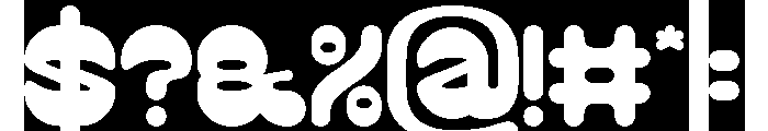 PLAYFUL GRAVITY-Inverse Font OTHER CHARS