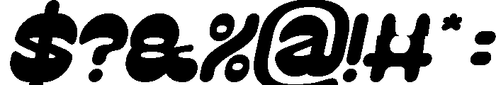 PLAYFUL GRAVITY Italic Font OTHER CHARS