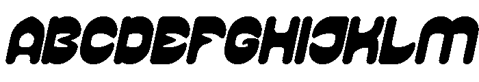 PLAYFUL GRAVITY Italic Font UPPERCASE