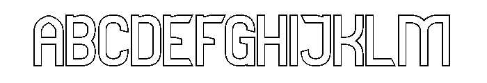 PLAYING MOMENTUM-Hollow Font UPPERCASE