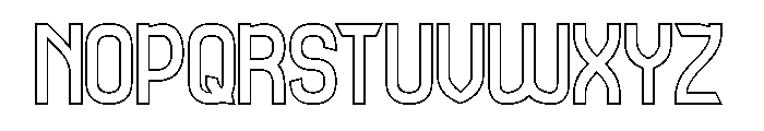 PLAYING MOMENTUM-Hollow Font UPPERCASE